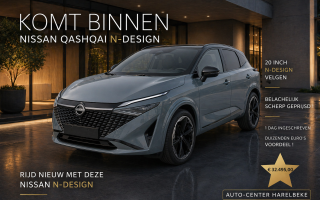 NISSAN QASHQAI N-DESIGN 1.3 MILD HYBRID 158 PK AUTOMAAT MET PANO